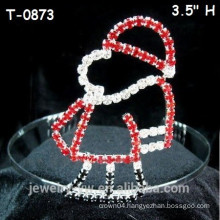 Wholesale Red Crystal Kid's Small Christmas Pageant Crown